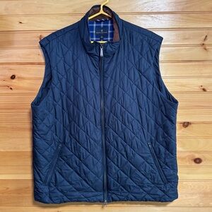 Brooks Brothers Navy Quilted Vest for Men XXL